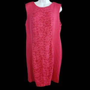 R & M Richards Pink Lace Dress